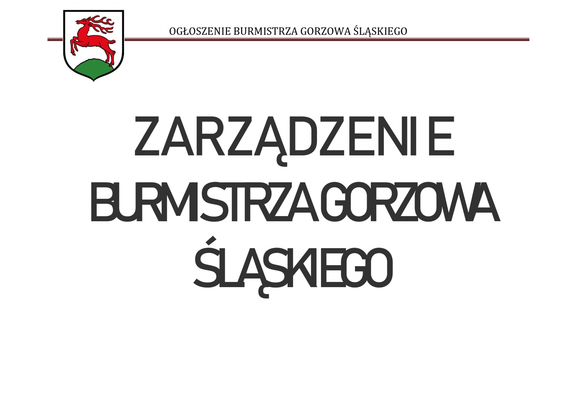 Zdjęcie do artykułu: Zarządzenie Nr 0050.223.2022 Burmistrza Gorzowa Śląskiego z dnia 9.11.2022 roku w sprawie ogłoszenia wykazu lokalu użytkowego przeznaczonego do oddania w najem. 