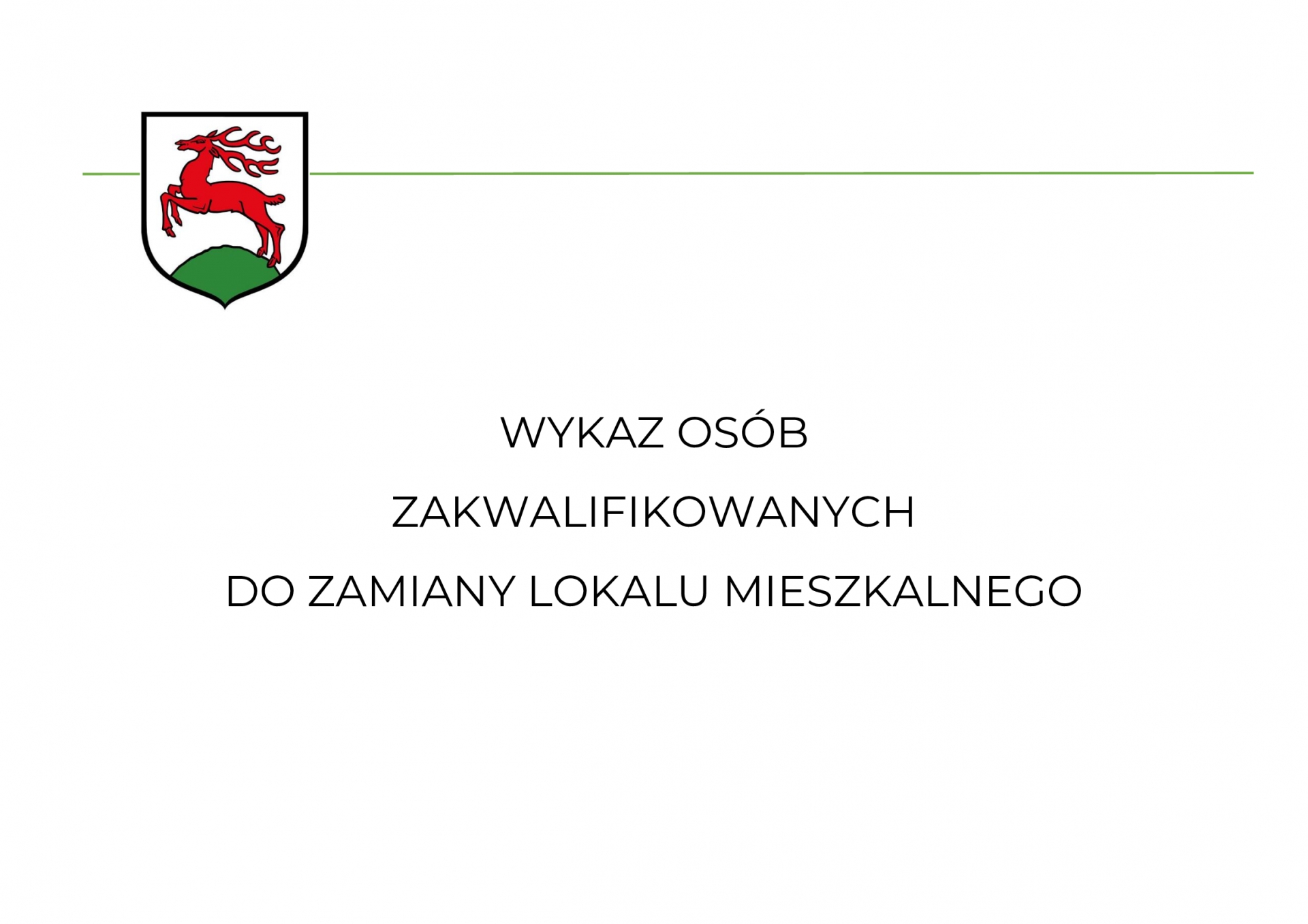 Zdjęcie do artykułu: WYKAZ WNIOSKODAWCÓW do zamiany lokalu (wykaz z 2.12.2024 r.)