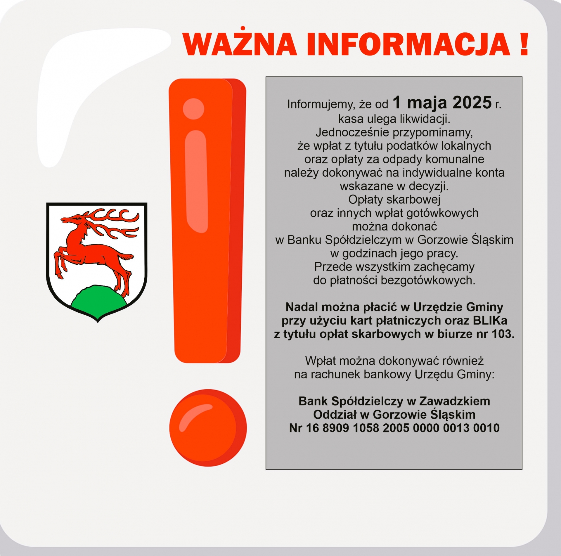 Zdjęcie do artykułu: Ważne! 