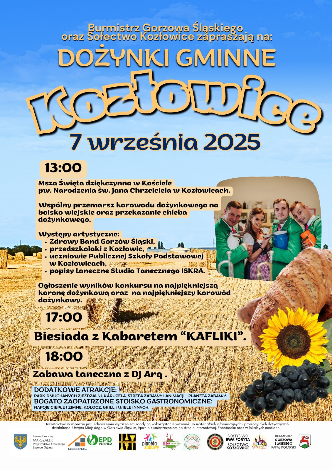 Zdjęcie do artykułu: Zaproszenie na GMINNE DOŻYNKI 