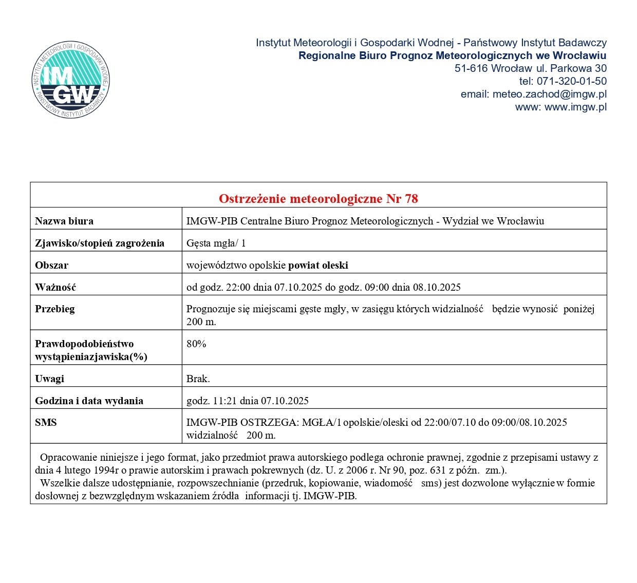 Zdjęcie do artykułu: Uwaga na mgły! 