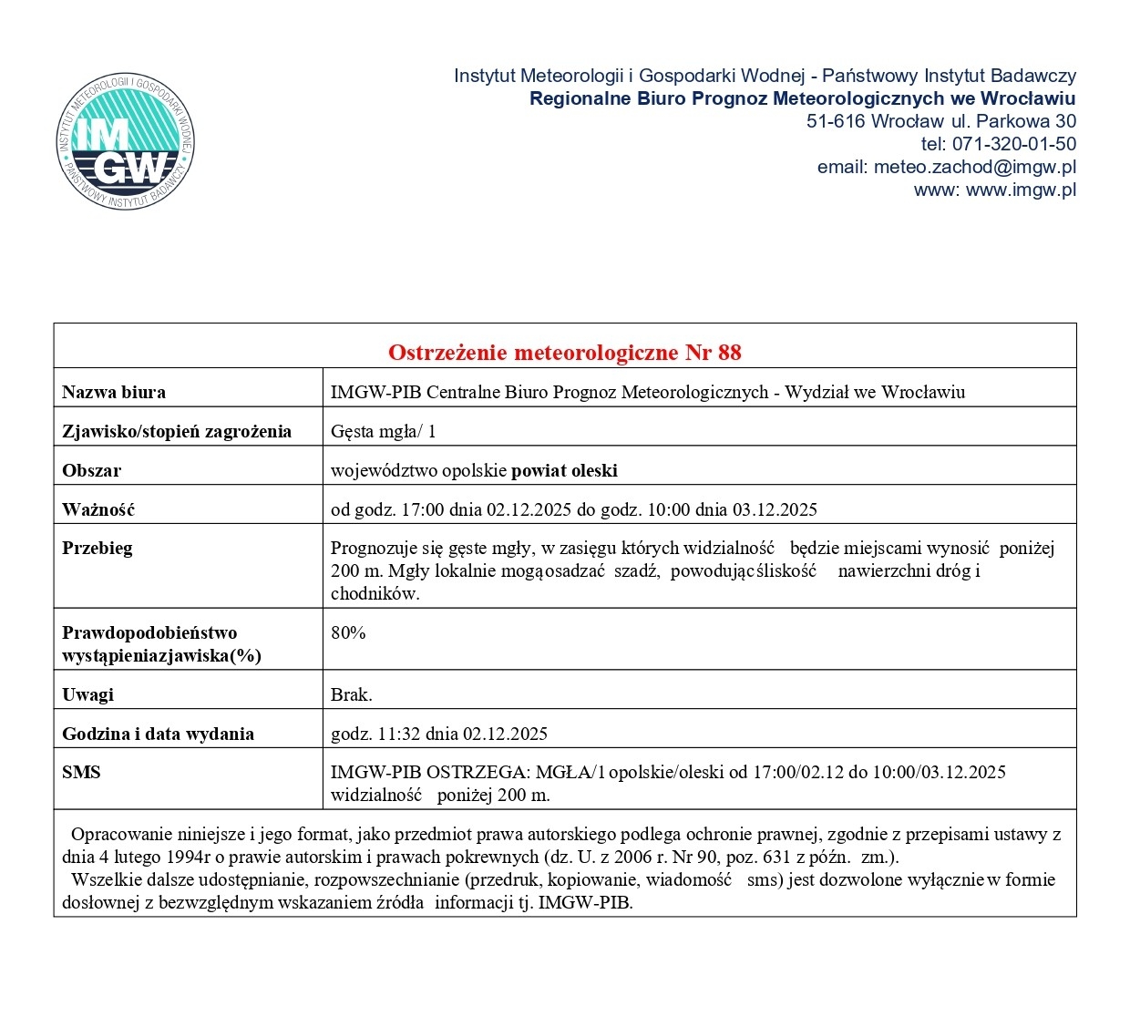 Zdjęcie do artykułu: Uwaga na mgły! 