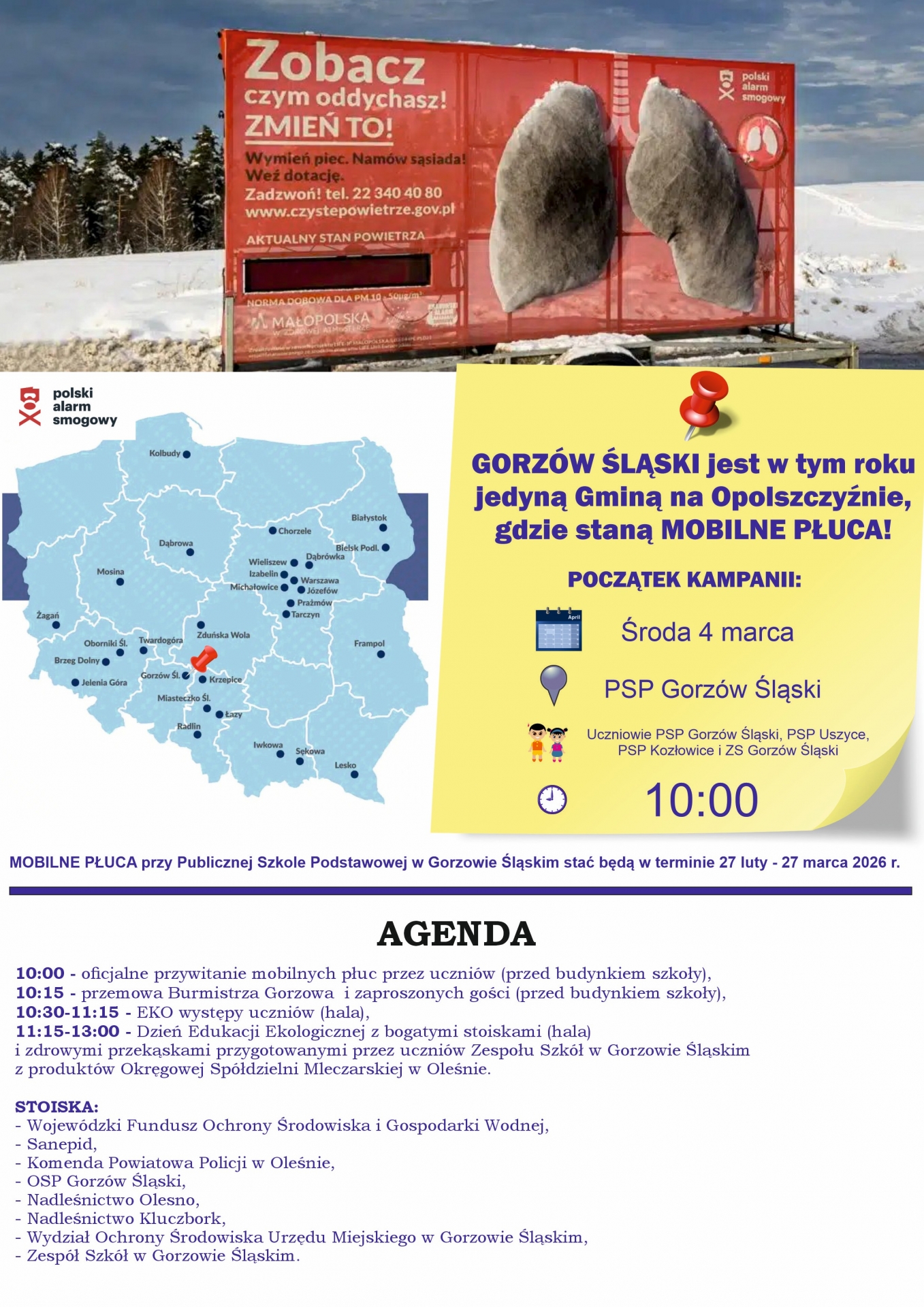 Zdjęcie do artykułu: MOBILNE PŁUCA i DZIEŃ EDUKACJI EKOLOGICZNEJ