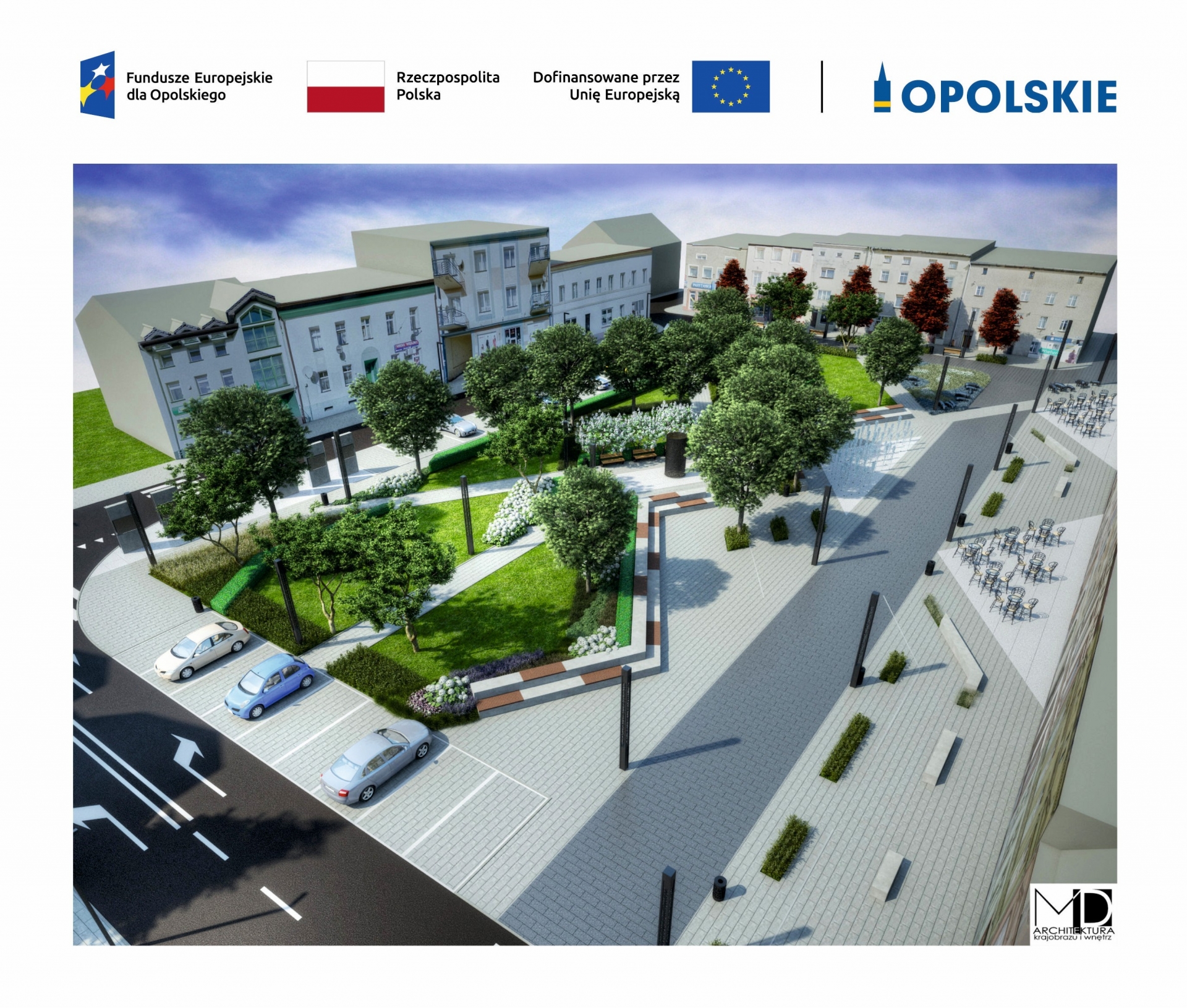 Zdjęcie do artykułu: Rewitalizacja rynku w Gorzowie Śląskim 