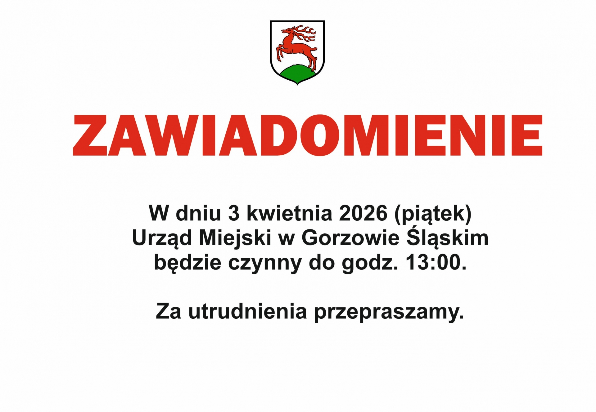 Zdjęcie do artykułu: Zawiadomienie 