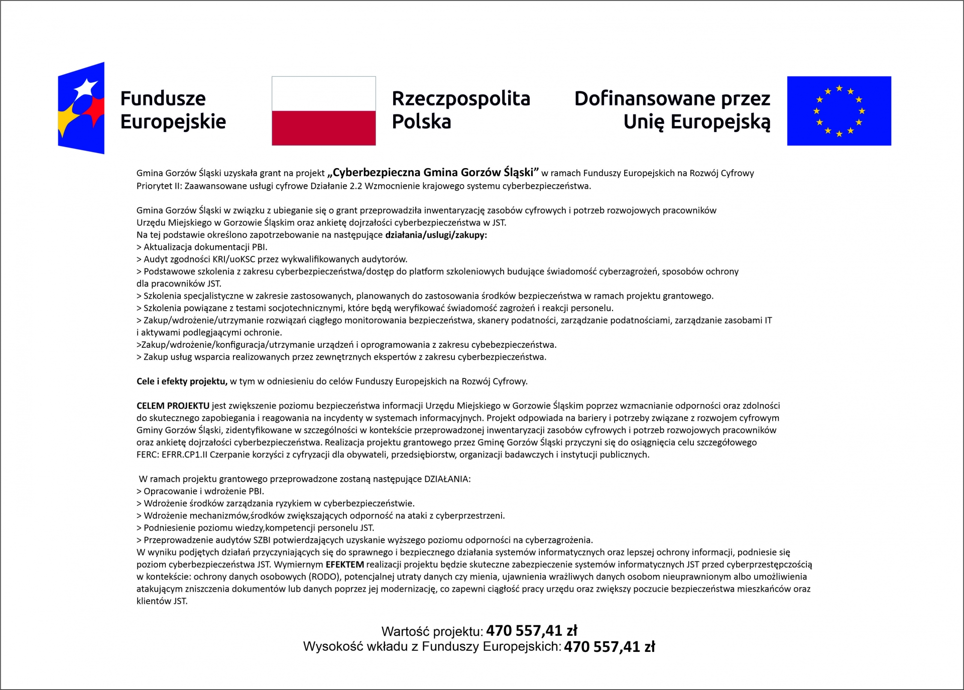 Zdjęcie do artykułu: Cyberbezpieczna Gmina Gorzów Śląski